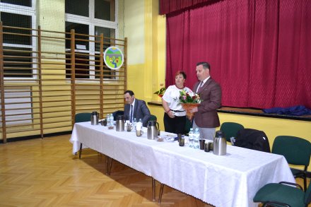 Podziękowanie dla przewodniczącej za mijającą kadencję